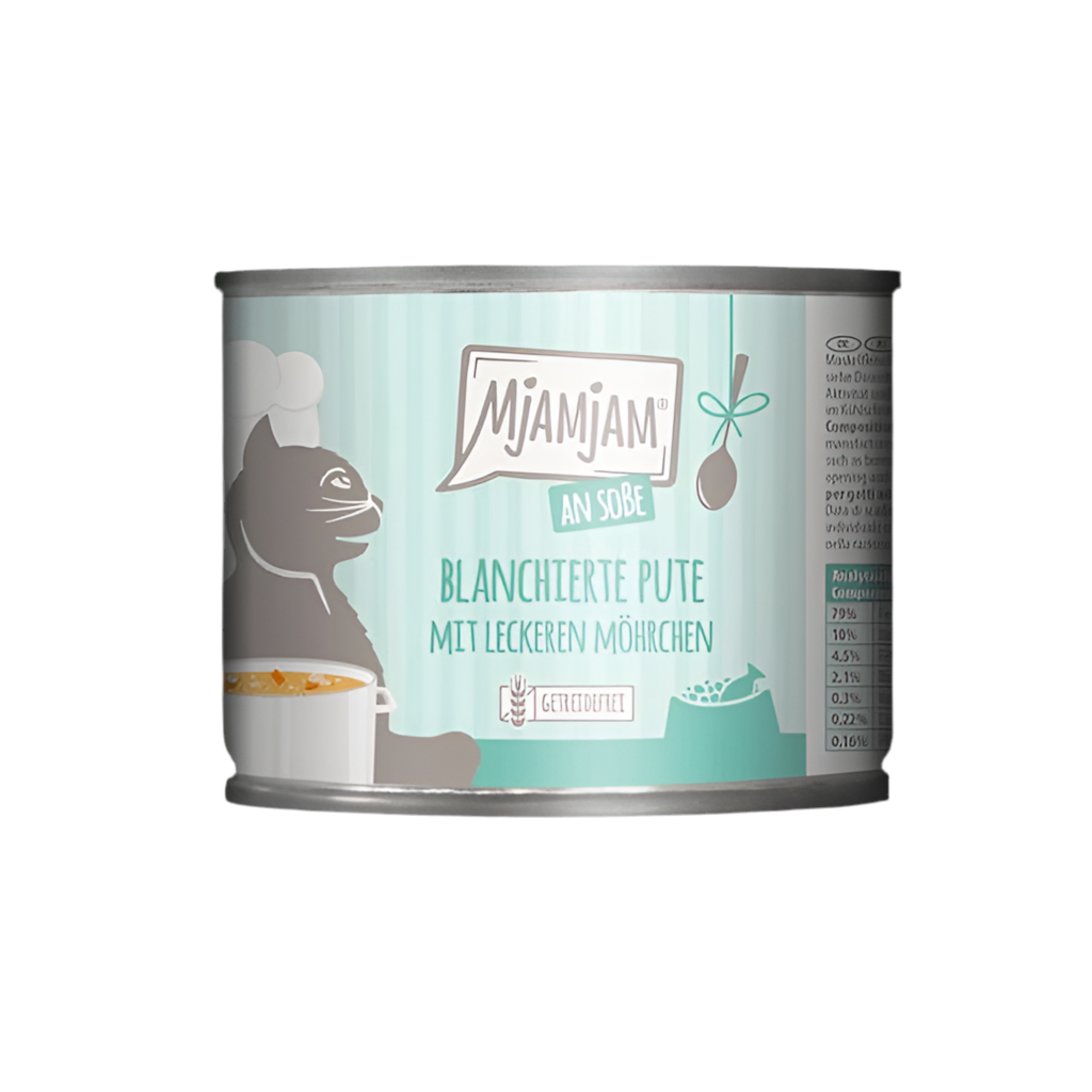 MjaMjam | Pavo escaldado con sabrosas zanahorias (185g)