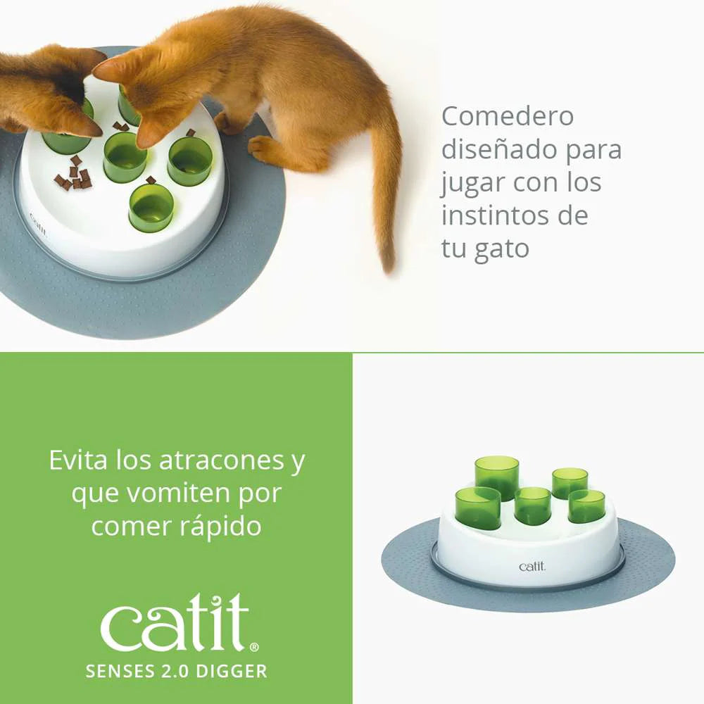 Catit | Senses Digger - Comedero antivoracidad