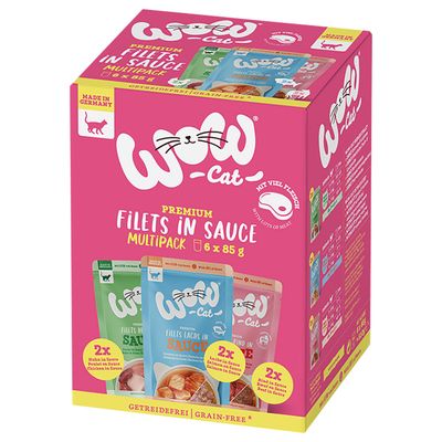Wow | Cat Pack de prueba Filetes en Salsa (6x85g)