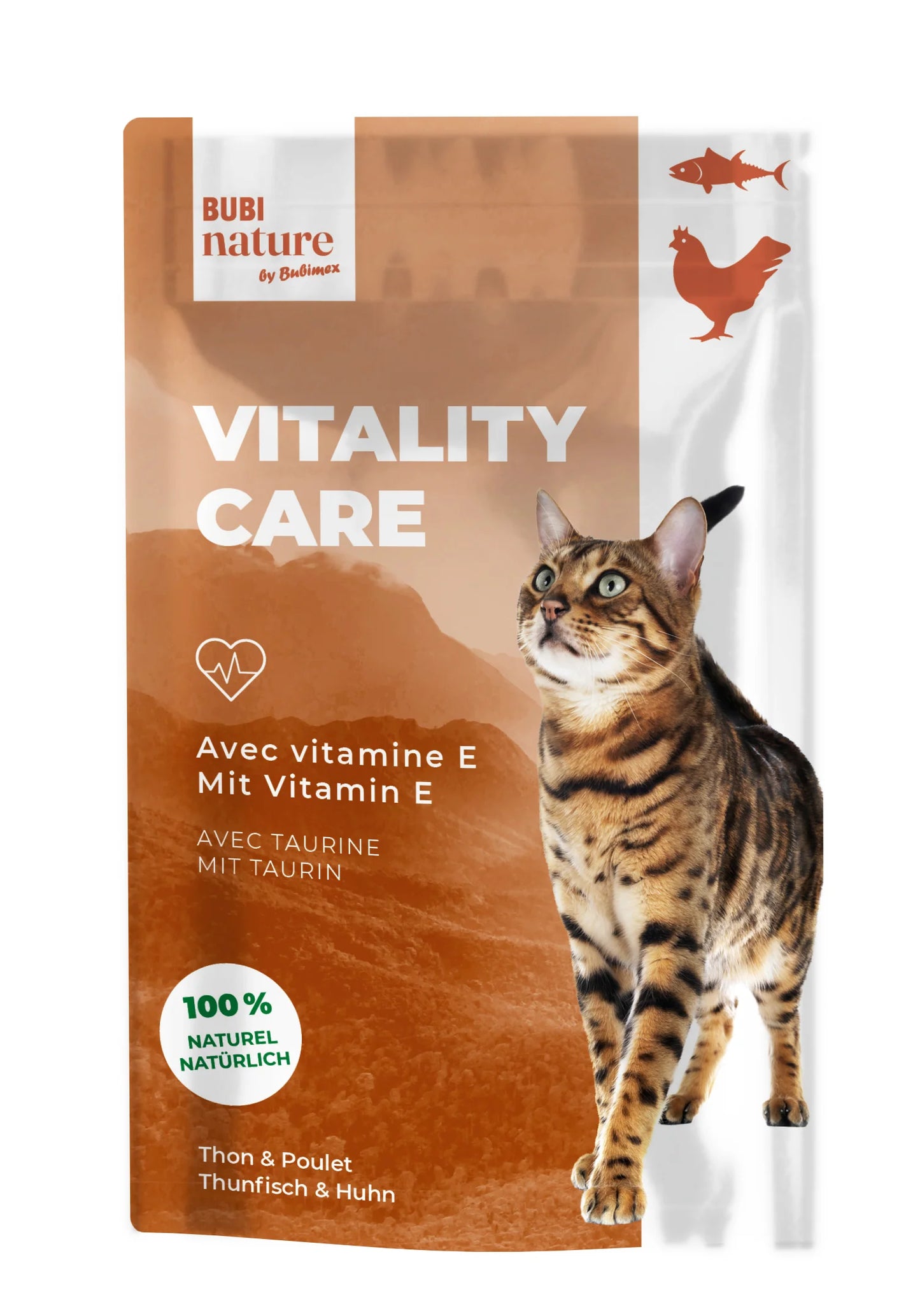 Bubi Nature | Pouch Vitality - Atún y pollo (12x70g)