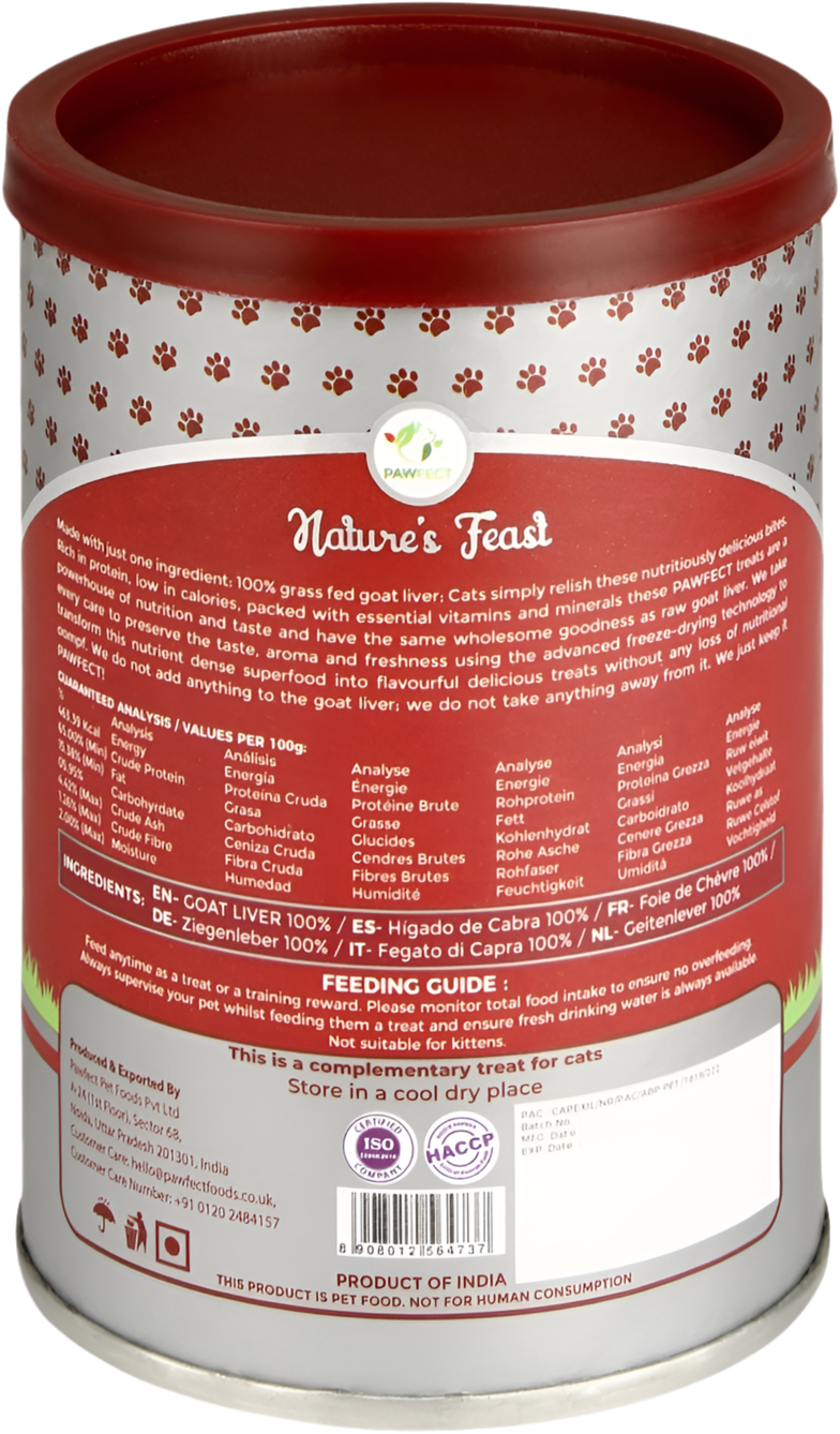 Pawfect | Snack liofilizado de higado de cabra (50g)