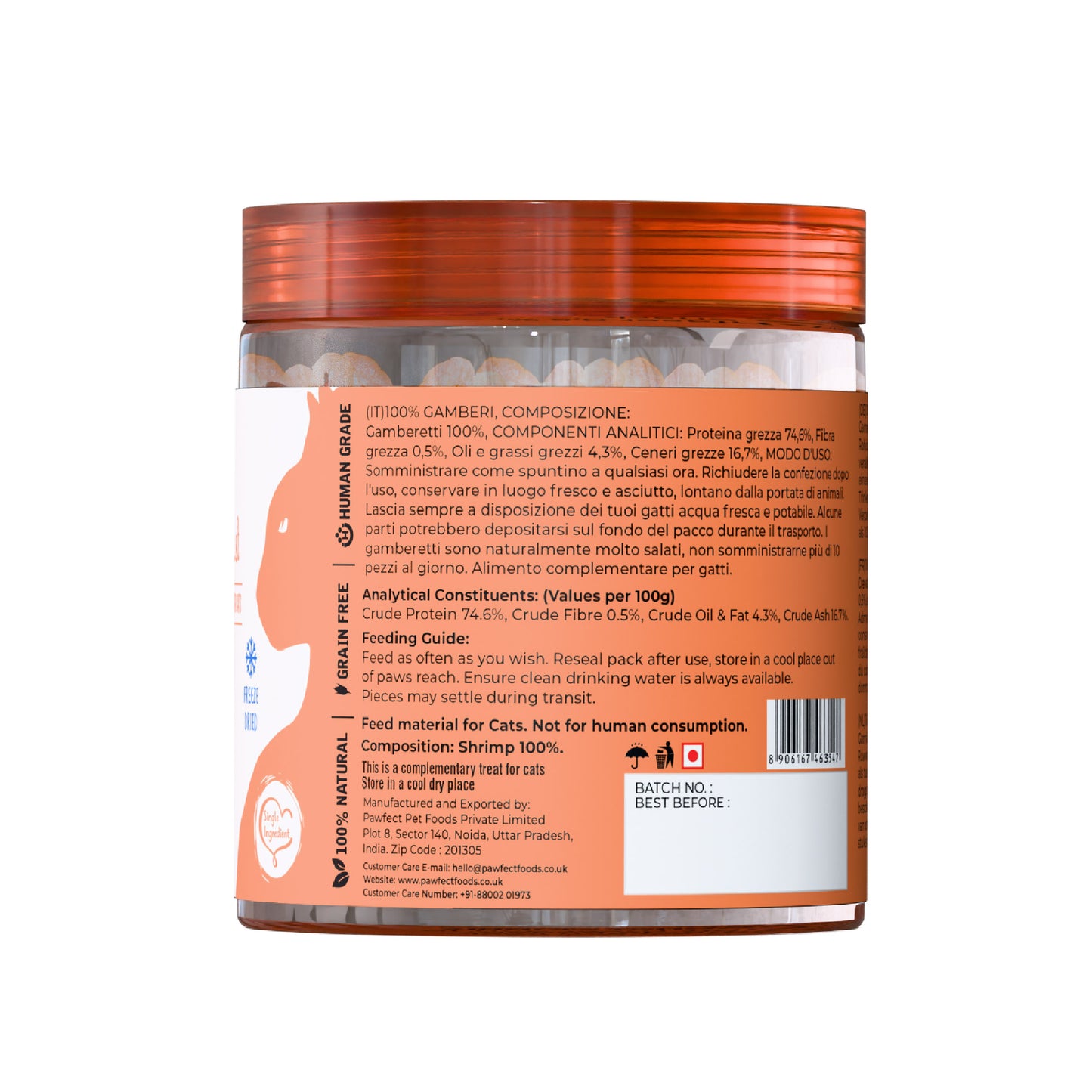 Pawfect | Gambas liofilizadas (50g)