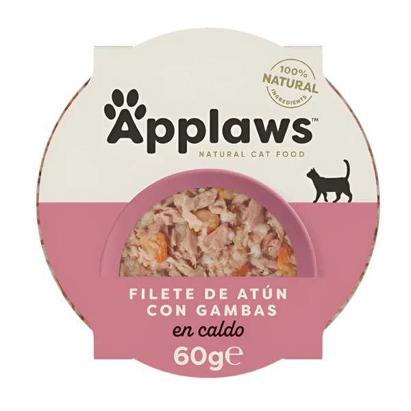 Applaws | Tarrina - Atún y gambas (10x60g)