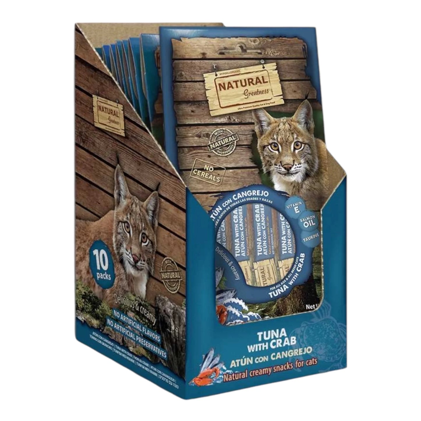 Natural Greatness | Skin&Coat support - Snack líquido de Atún cangrejo