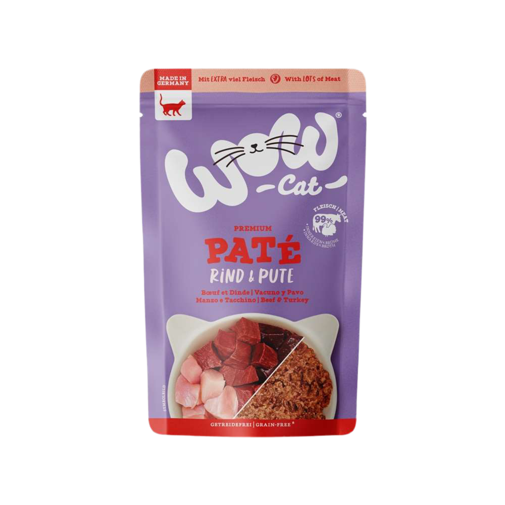 Wow | Cat Adult Ternera y Pavo Pate (125g)