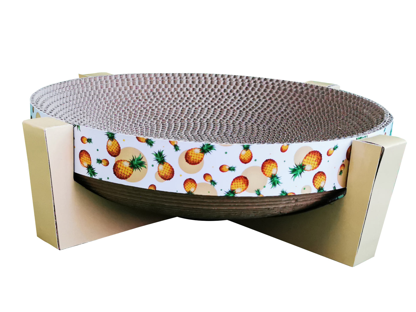 Rascador Cuna Circular de Cartón – 36x36x54 cm 🐾✨