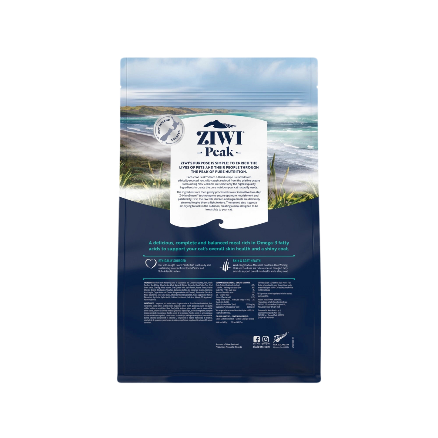 Ziwi Peak | Steam & Dried Comida para gatos Pez