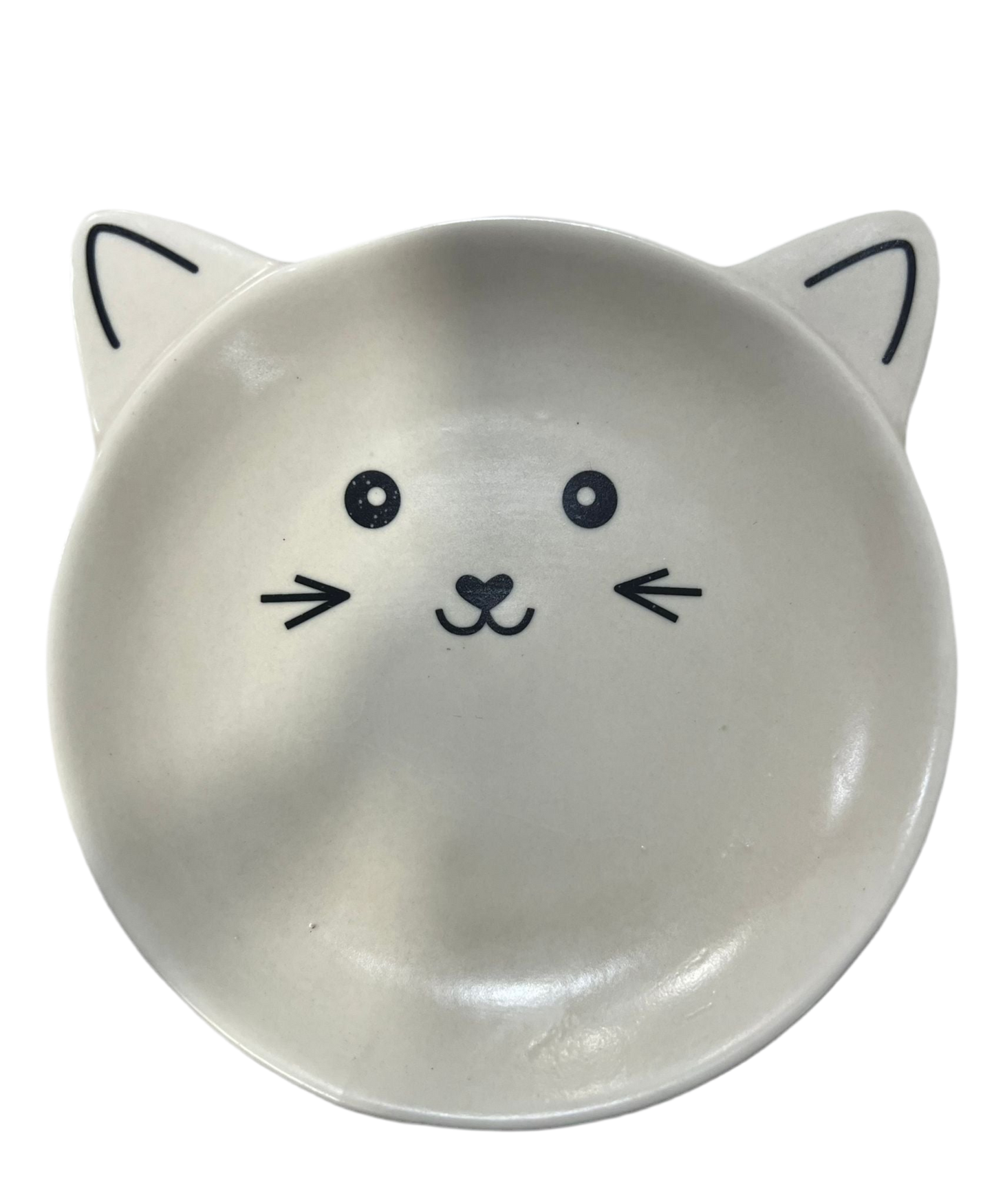 Plato Gato Antiestrés para Bigotes – 14 cm (Blanco) 🐱🍽
