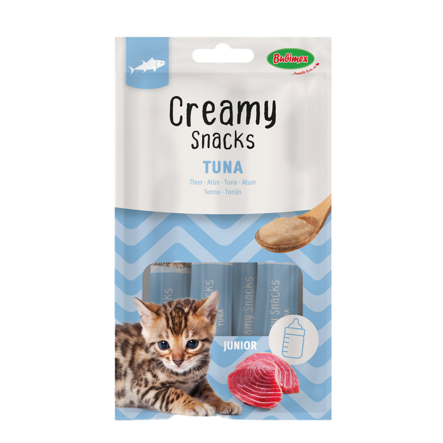 Bubimex Creamy Kitten atún snacks cremosos para gatitos