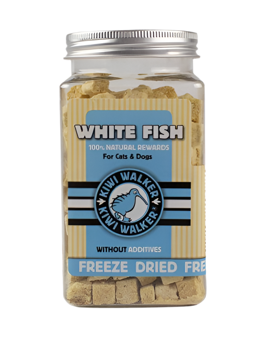 KIWI WALKER | Esturión Blanco 60g - Snack Liofilizado para Perros y Gatos