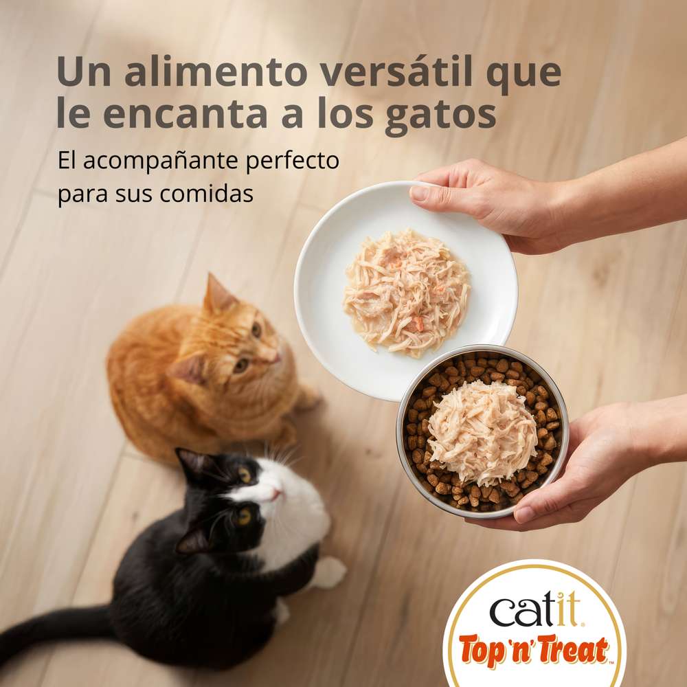 Catit Top N Treat Pollo con Gambas 3x60g para gatos