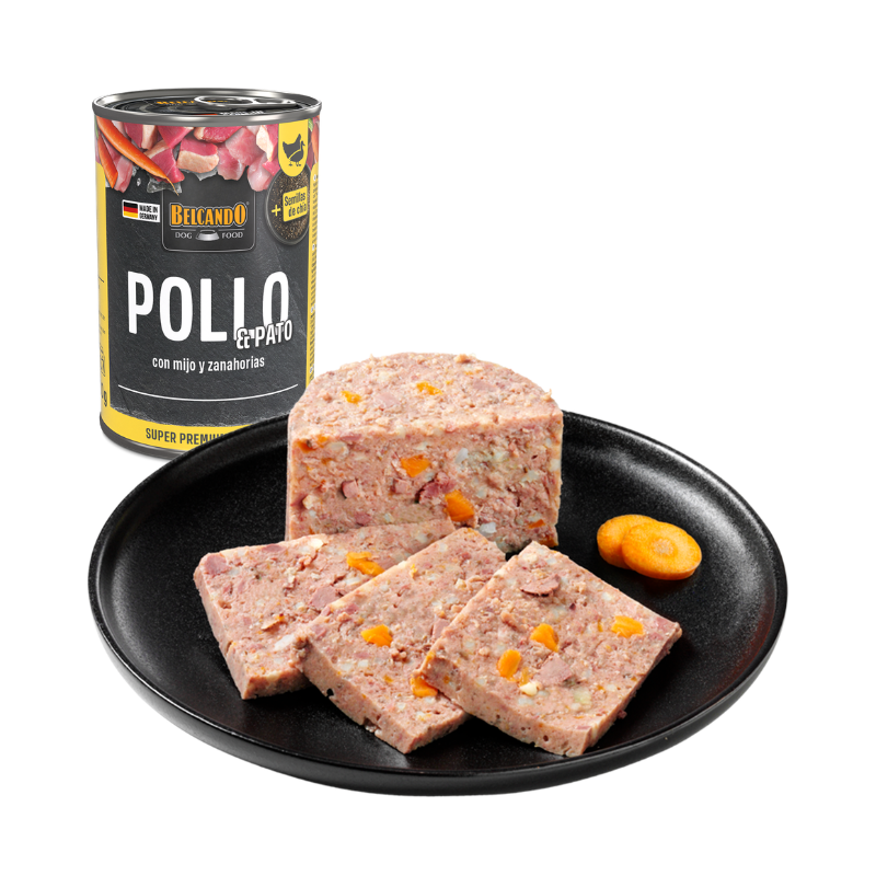 Comida húmeda Belcando de pollo y pato para perros