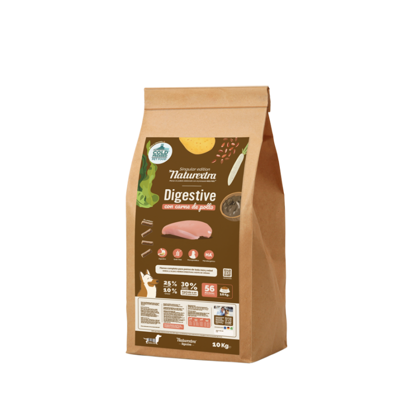 Naturextra | Digestive - Pienso en pellets prensado en frío para perros