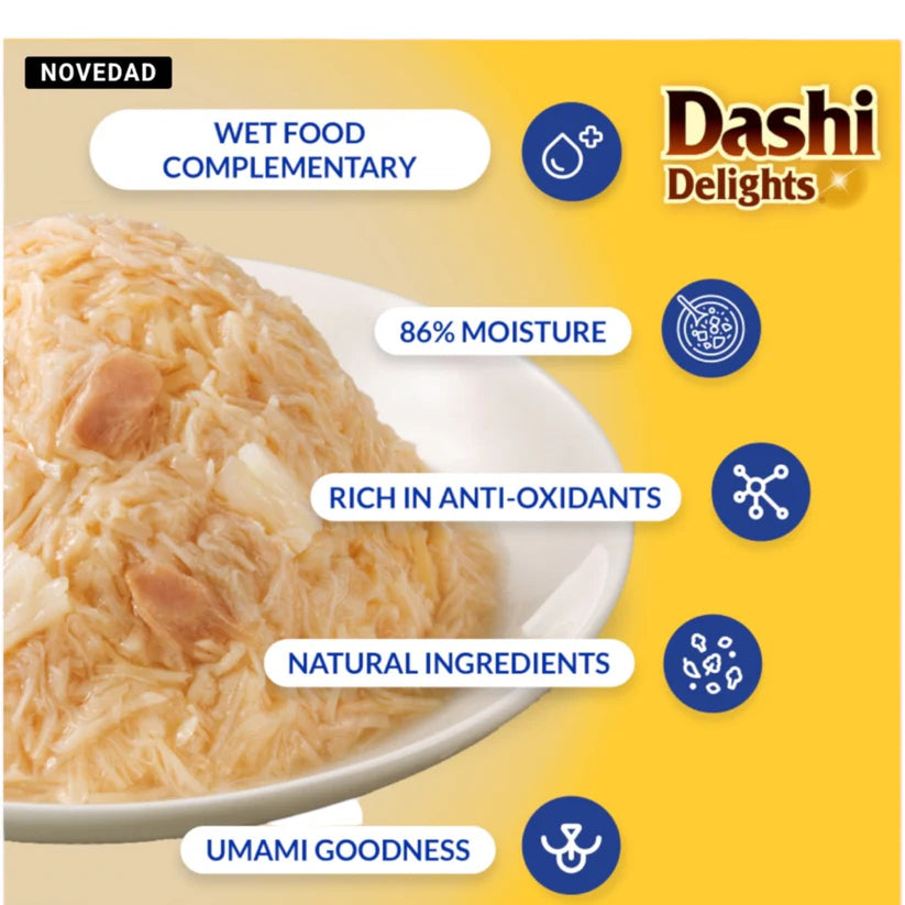 Inaba Dashi Delicate Flakes snack húmedo para gatos