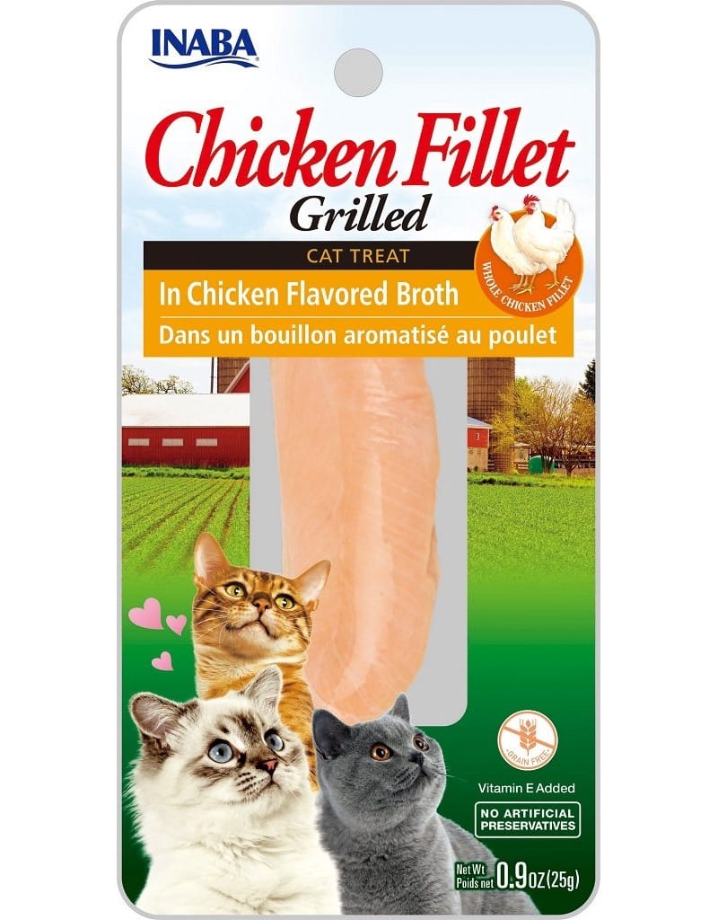 Inaba filete fresco de pollo en caldo de pollo 25g para gatos