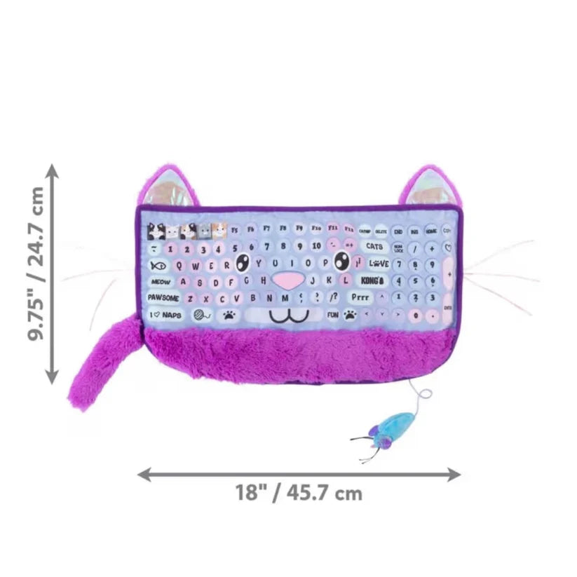 Juguete para gato tipo teclado con catnip y calor
