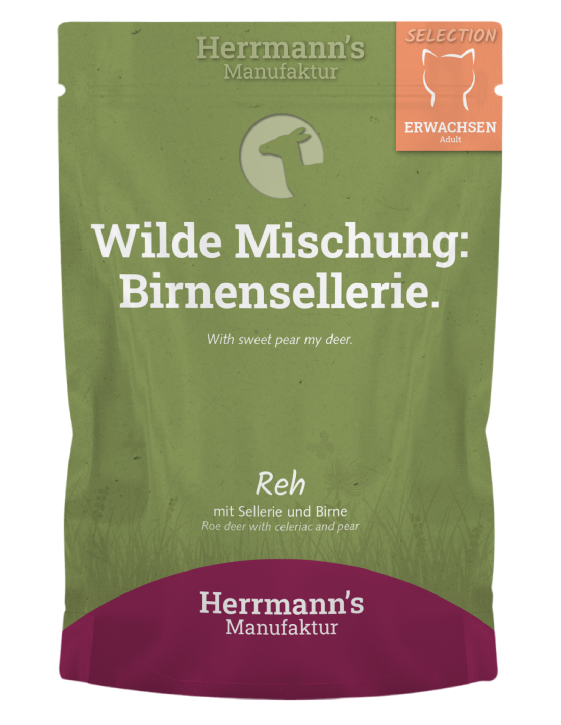 Lata HERRMANN’S Venado y Apio BIO 100g para gatos