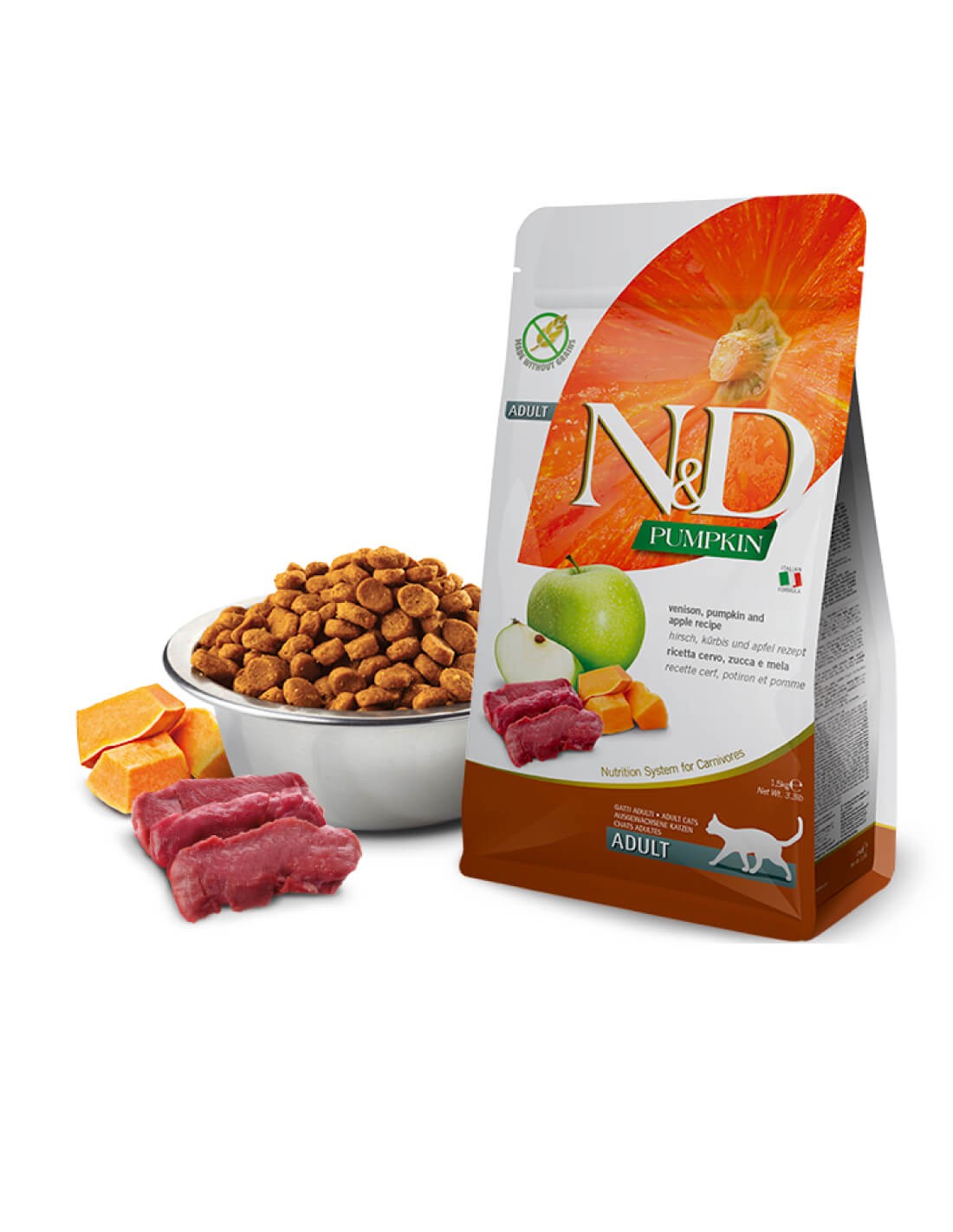 Pienso Farmina N&D Pumpkin venado para gatos