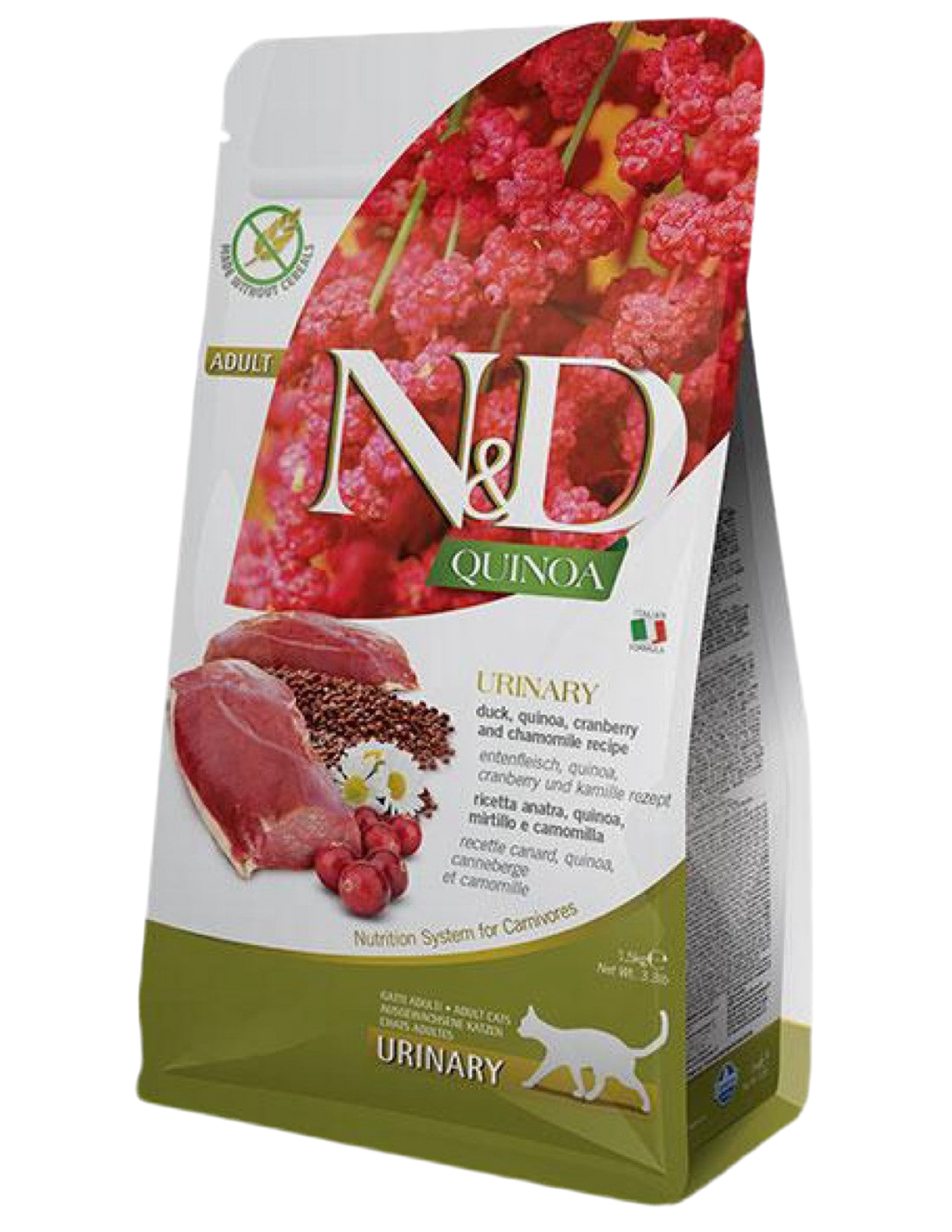 Pienso Farmina N&D Quinoa Urinary pato y arándanos para gatos