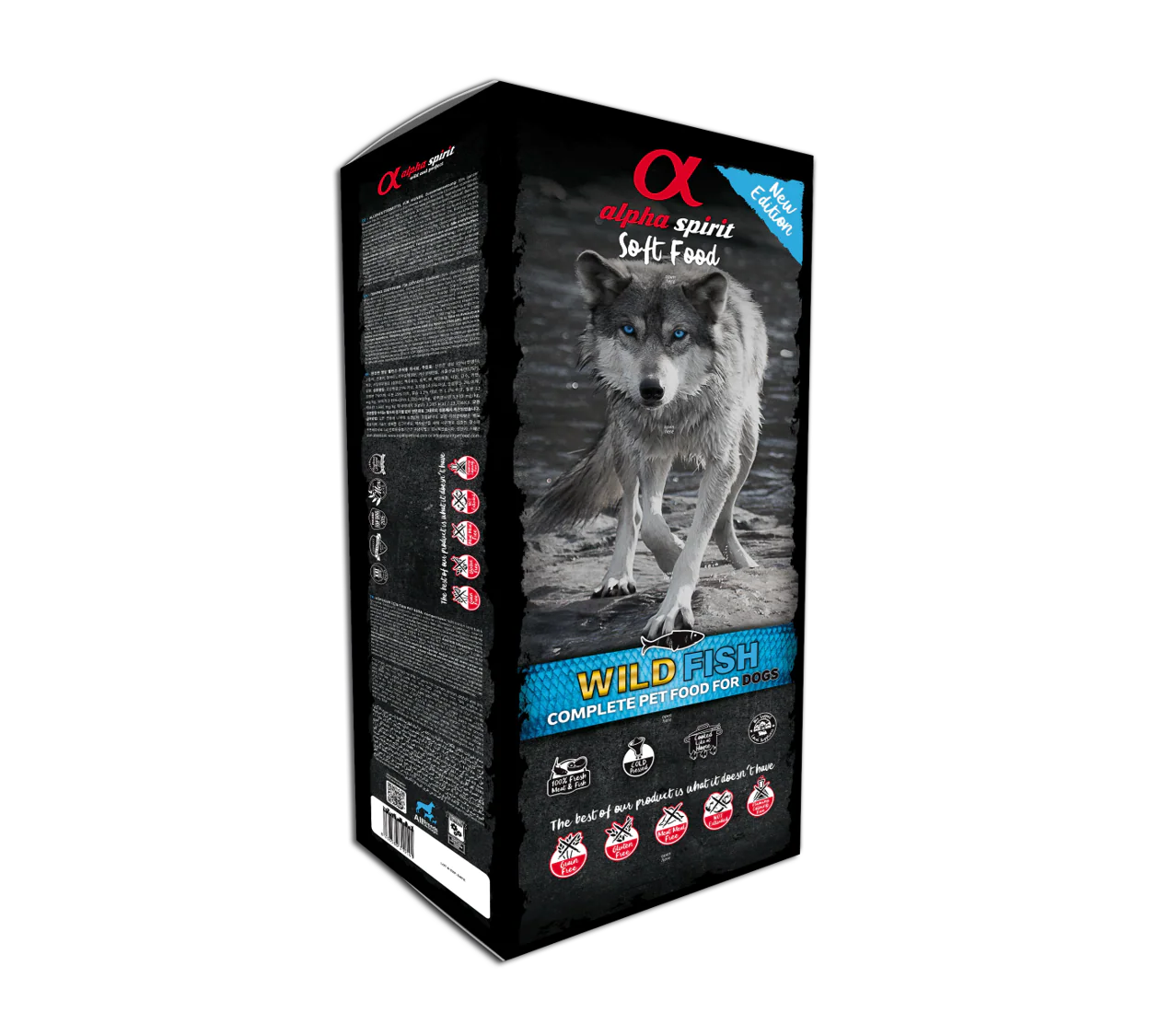 Pienso semi-húmedo Alpha Spirit Wild Fish para perros sin cereales