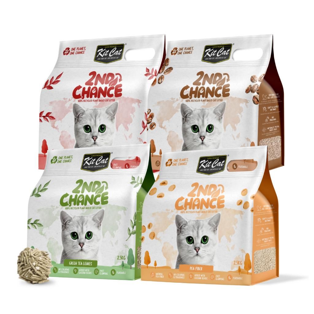 Kit Cat | Arena 2nd Chance - Hojas de Té Negro, Guisante y Yuca