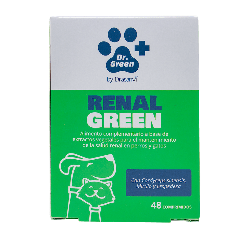 RenalGreen Dr. Green complemento renal natural con Cordyceps para perros y gatos