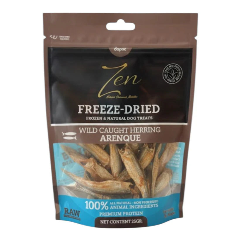 Snack arenque liofilizado Zen para perros y gatos