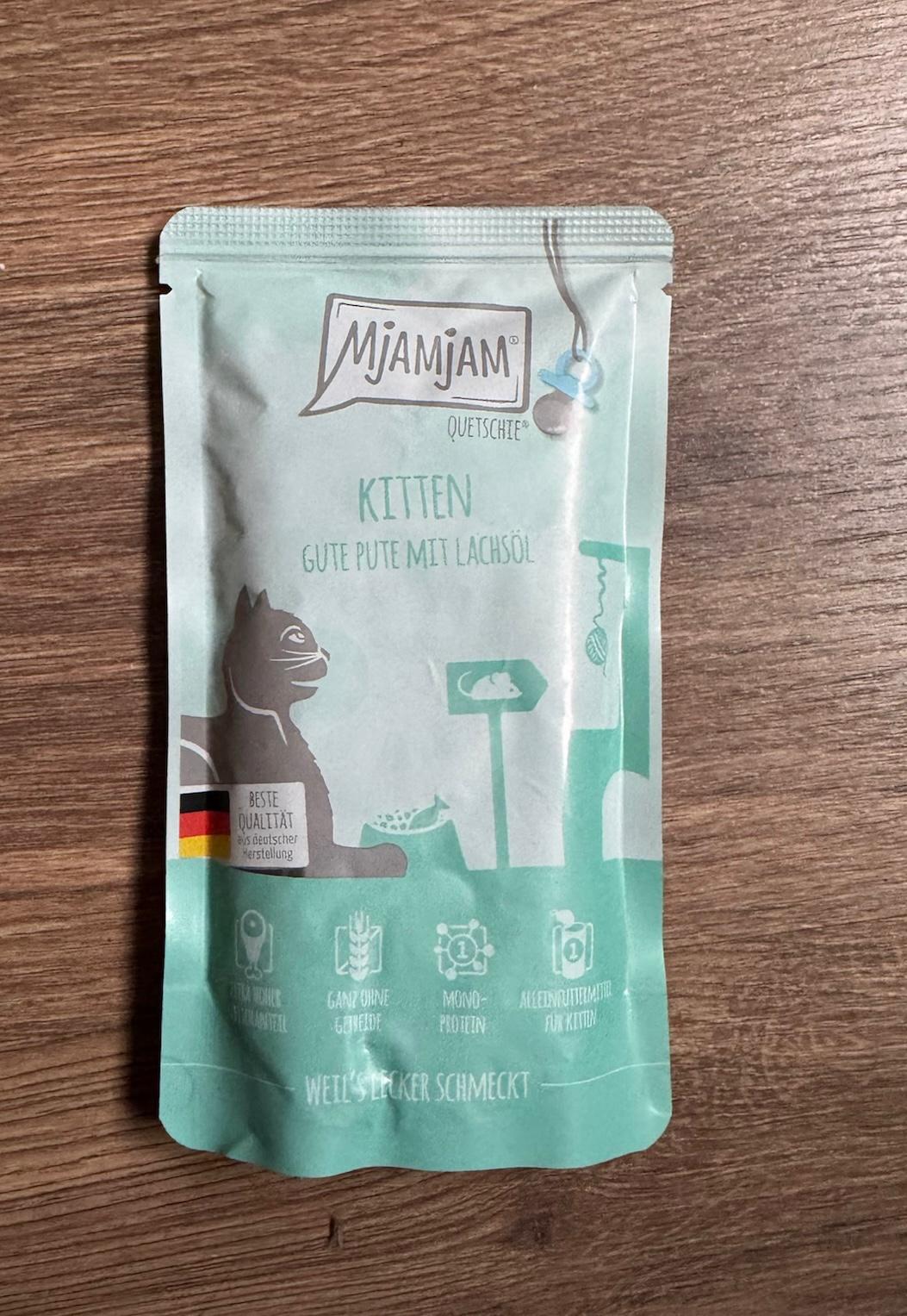 MjaMjam | Kitten - Pavo con aceite de salmón (125g)