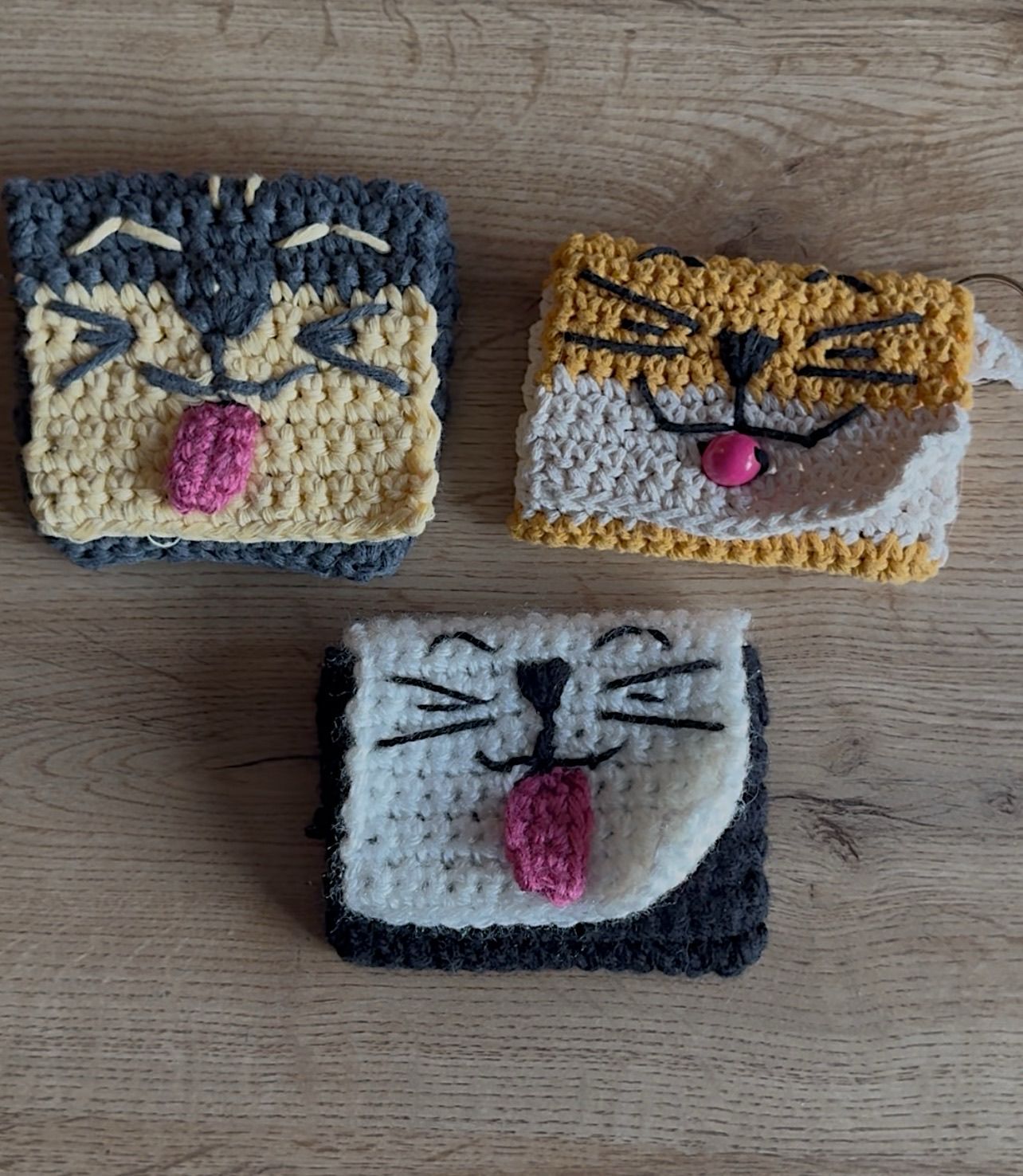 ✨ Monedero Artesanal Solidario – Personalizable y Hecho con Amor 🐱 ✨