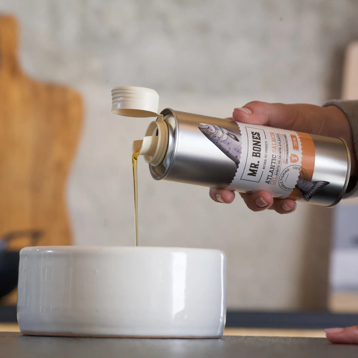 Mr. Bones | Aceite de salmón con condroprotectores - Para perro y gato (250ml)