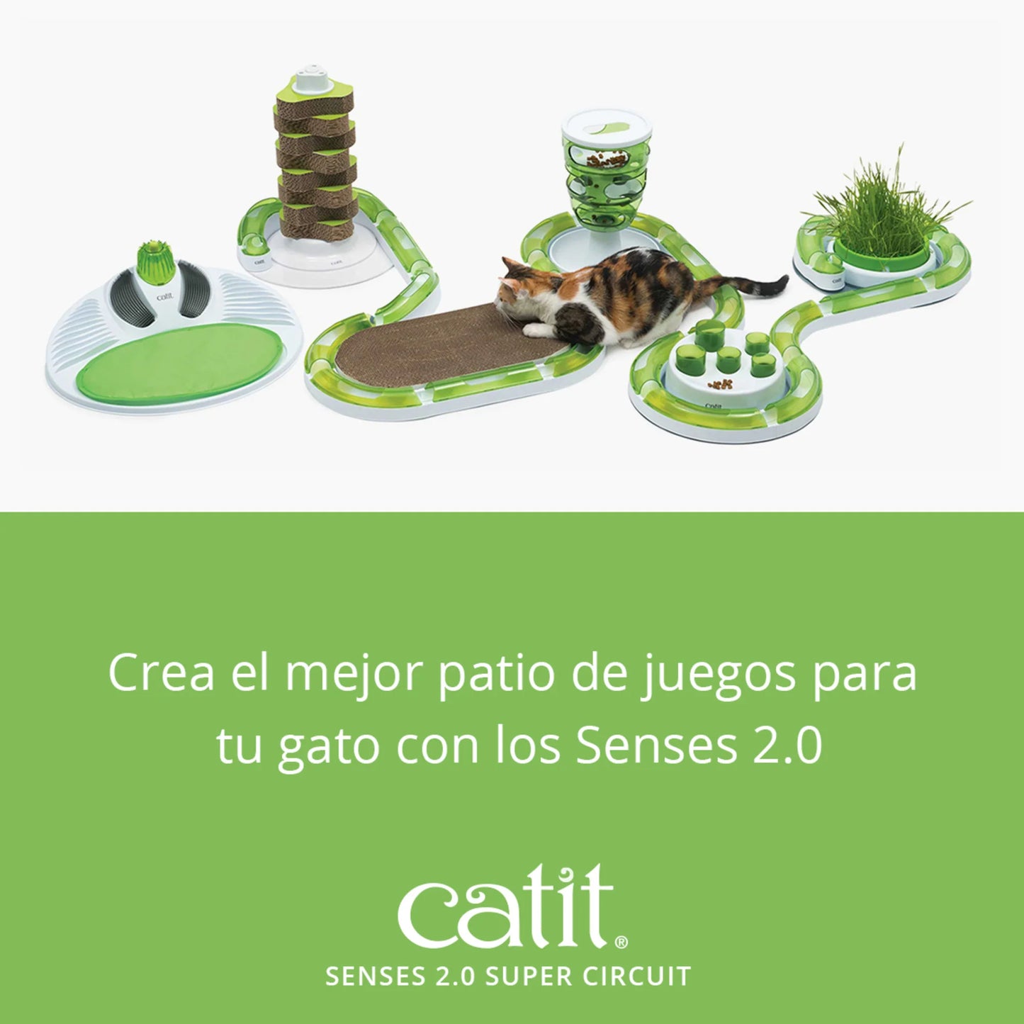 catit senses 2.0 circuito largo para gatos