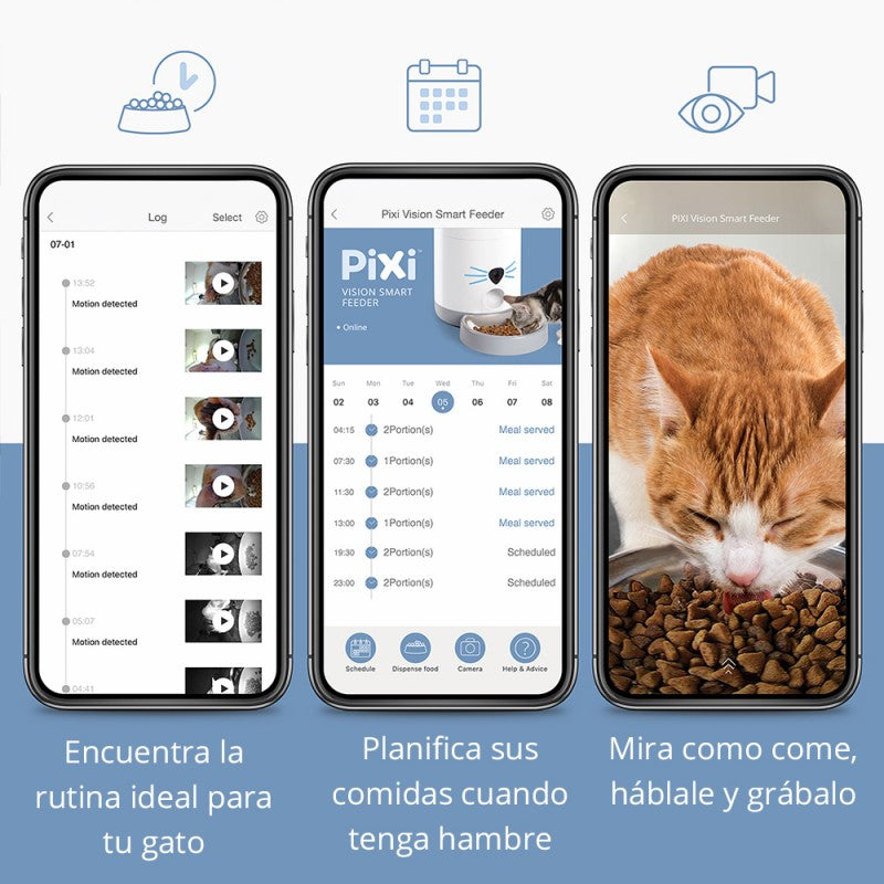 comedero inteligente gatos con grabacion