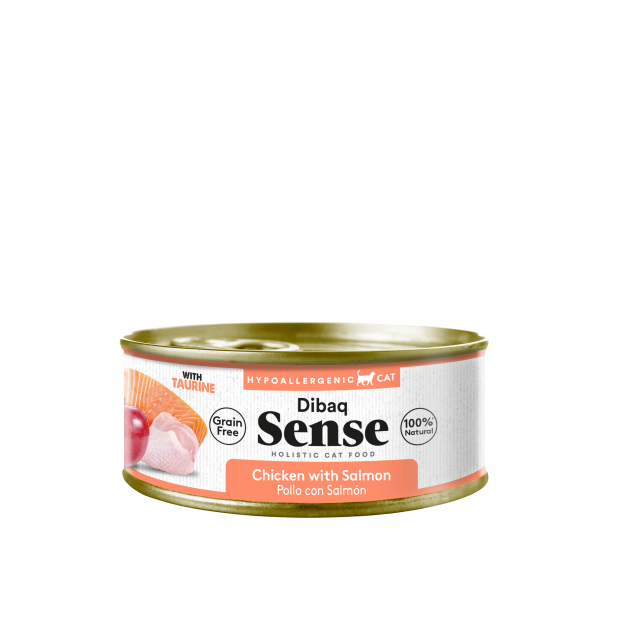 comida humeda gatos pollo salmon dibaq sense