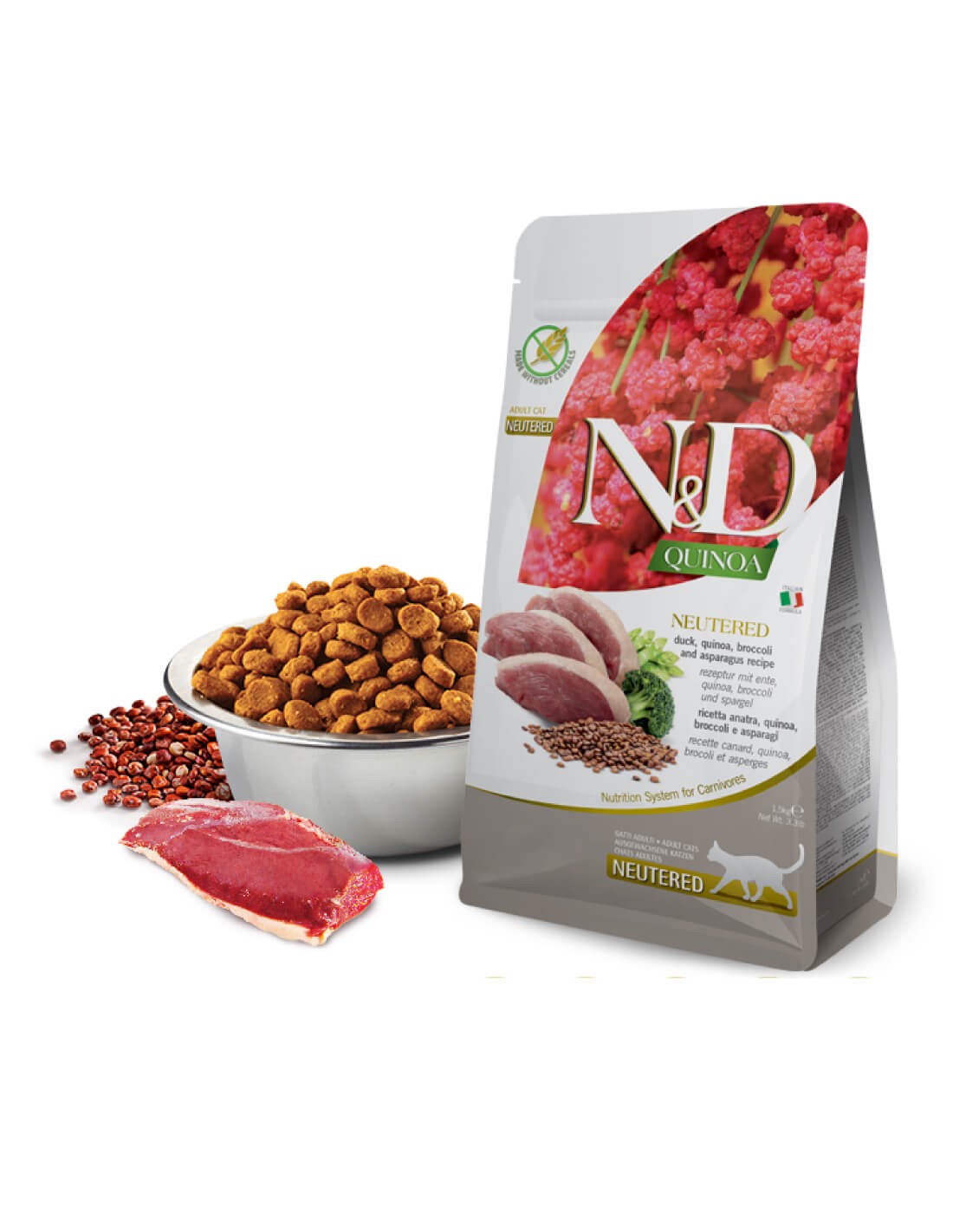 Farmina | N&D Quinoa Esterilizados - Pato y Brocoli (2x5kg)
