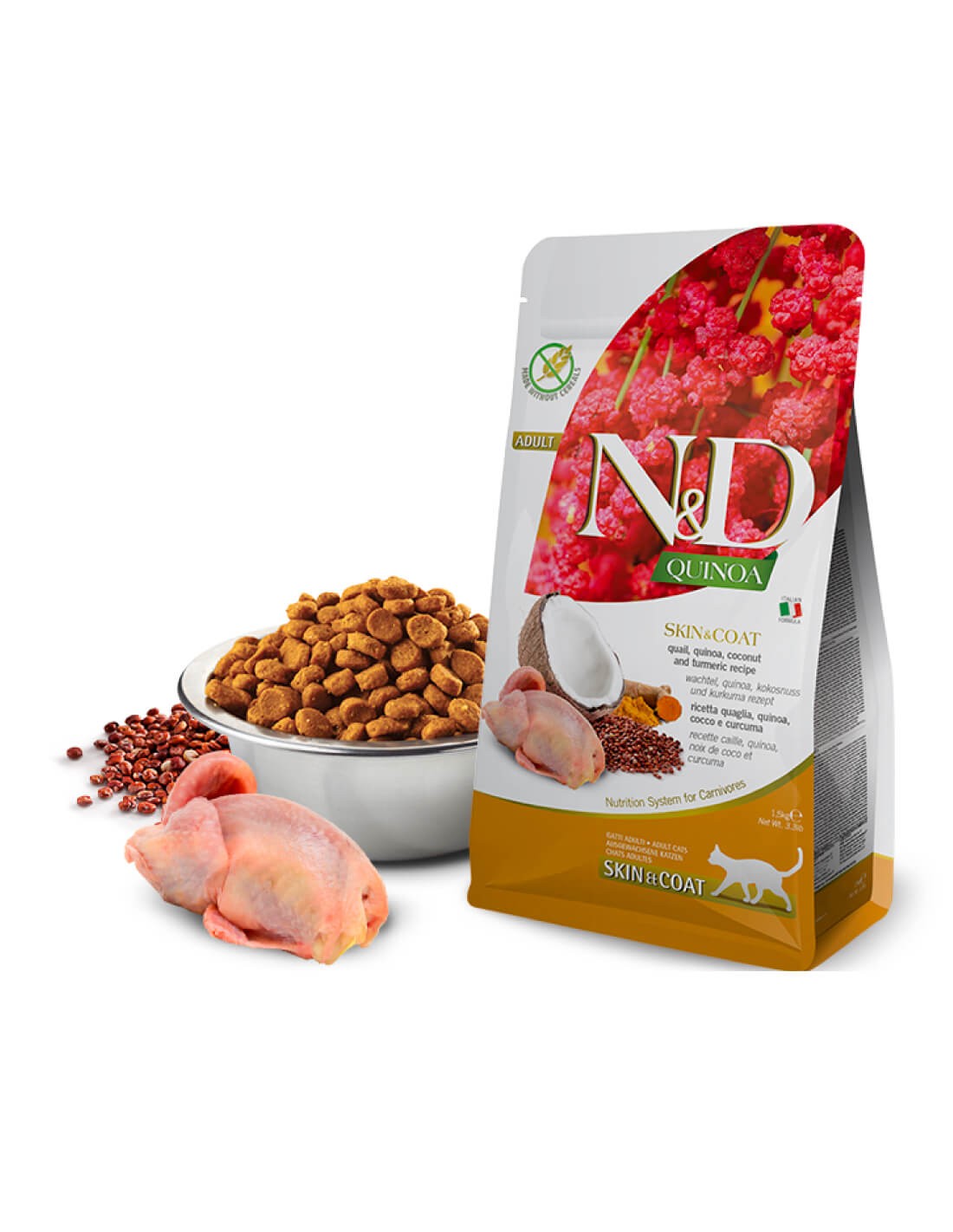 Farmina | N&D Quinoa Skin Coat - Codorniz y Coco (2x5kg)