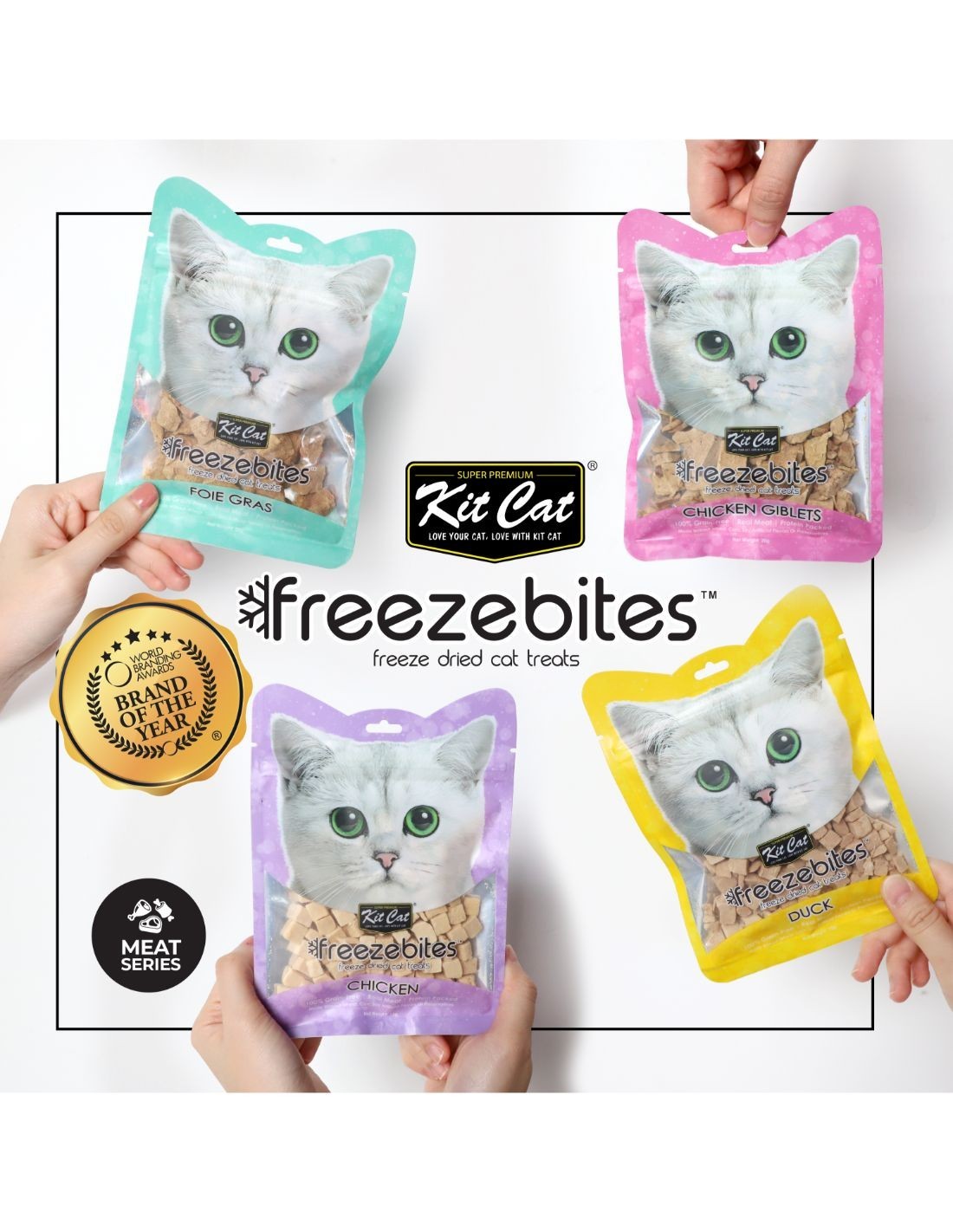 Kit Cat | Freeze Bites - Higado de Pato (15g)