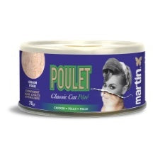 Martin Sellier POLLO CLASSIC PATE, lata de 70 g para gatos