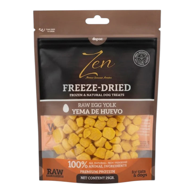 Snack yema de huevo liofilizada Zen para perros y gatos