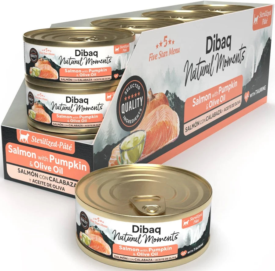 pack 12 comida humeda gatos esterilizados salmon pollo