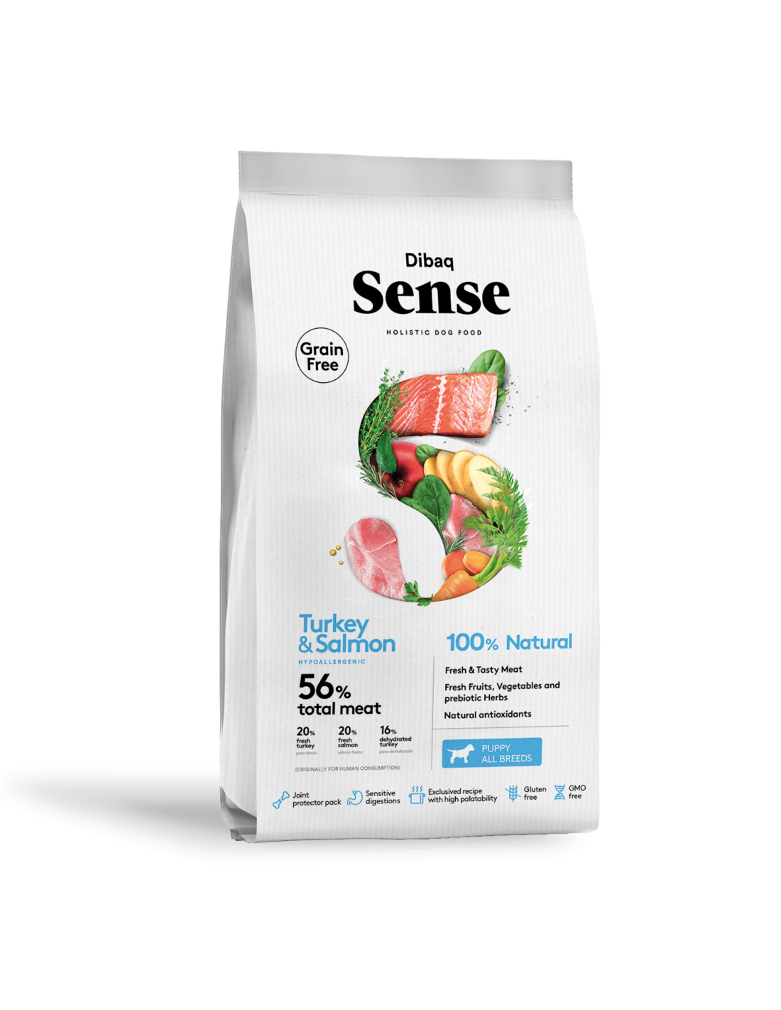 pienso cachorros pavo salmon dibaq sense