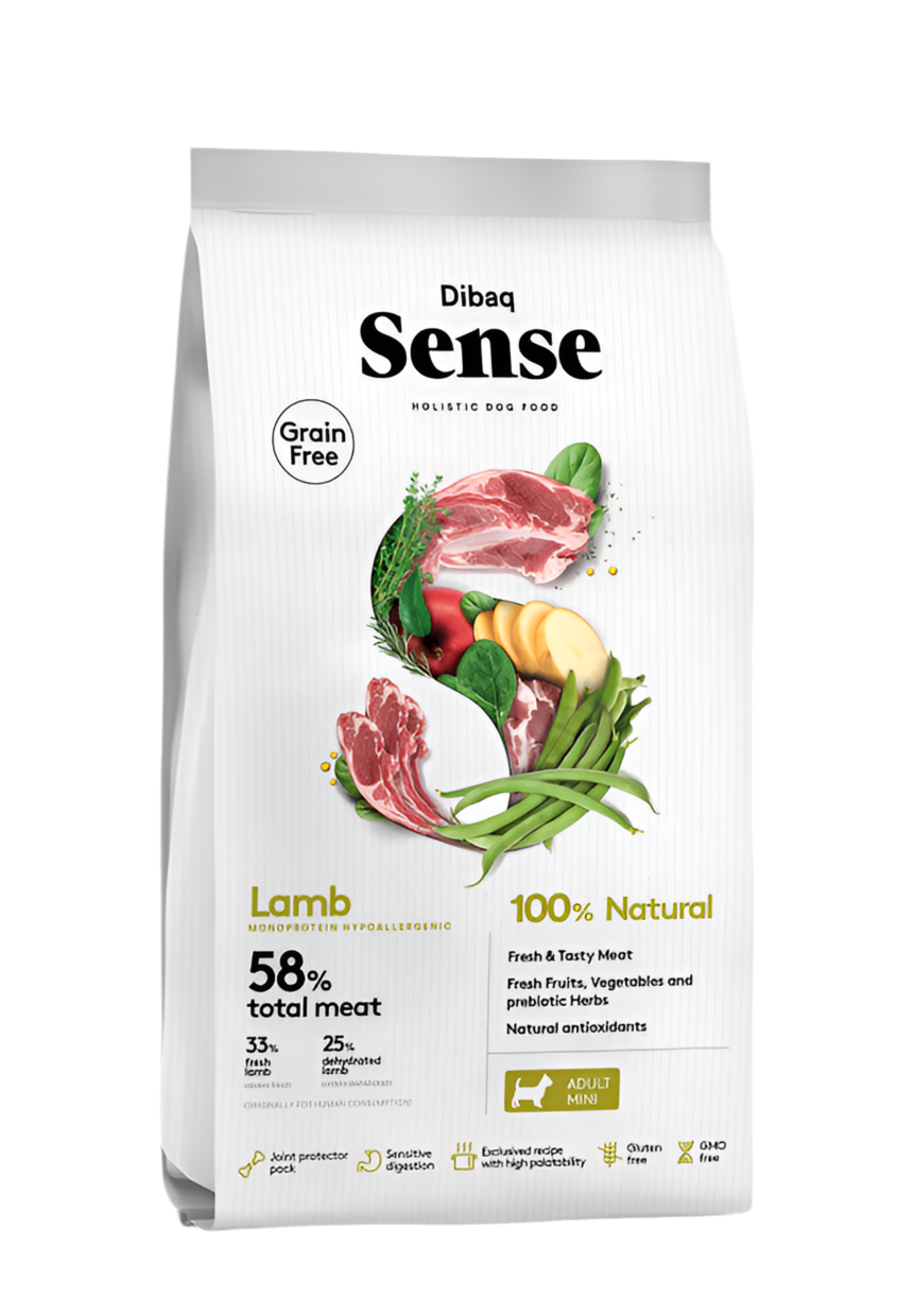 pienso perros mini cordero dibaq sense grain free