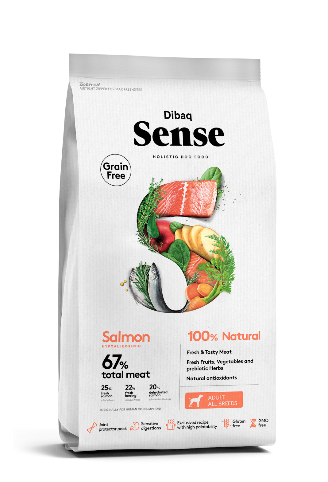 pienso perros salmon arenque dibaq sense