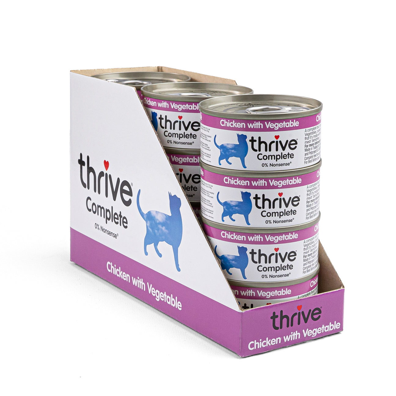 textura pollo verduras thrive gatos