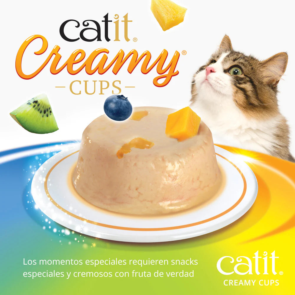 Catit | Creamy Cups Mousse para gatos (4 cups)