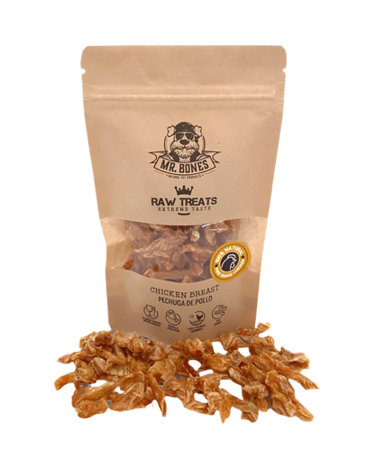 Mr. Bones | Raw Treats Pechuga de pollo – Snack natural para perro y gato