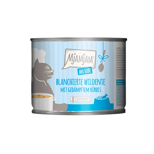 MjaMjam | Pato salvaje escaldado con calabaza al vapor en salsa (185g)