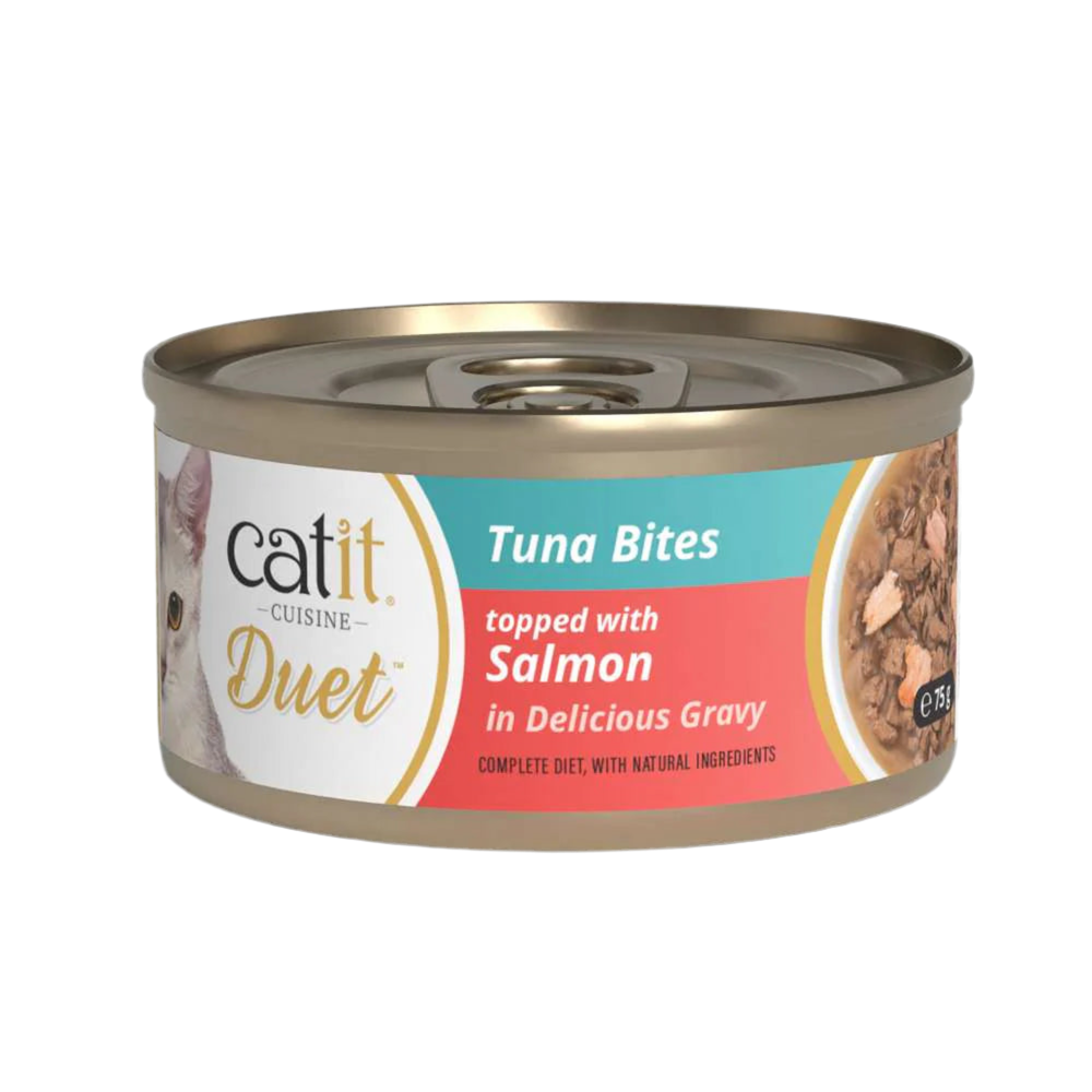 Catit | Cuisine Duet - Atún con salmón (75g)