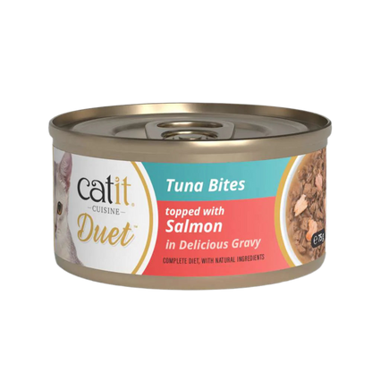 Catit | Cuisine Duet - Atún con salmón (75g)