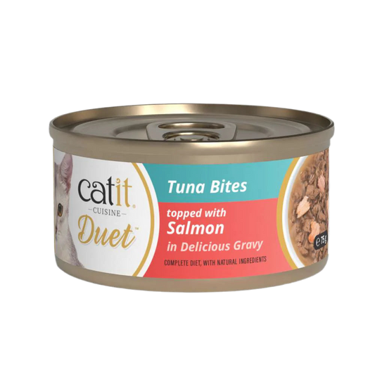 Catit | Cuisine Duet - Atún con salmón (75g)