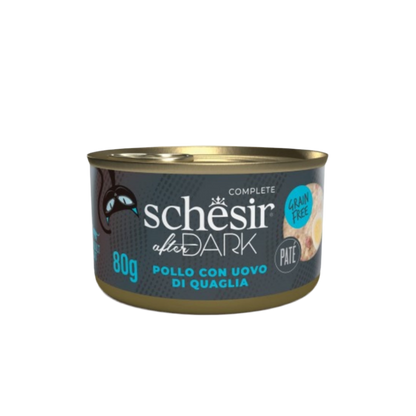 Schesir | After Dark Paté Pollo con Huevo de Codorniz (80g)